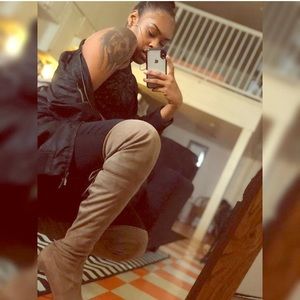 NEW Thigh high heel boots.